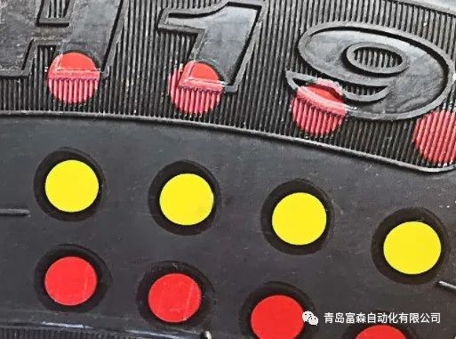 輪胎均勻性、動平衡檢測結(jié)果新型色帶標(biāo)識系統(tǒng)方案
